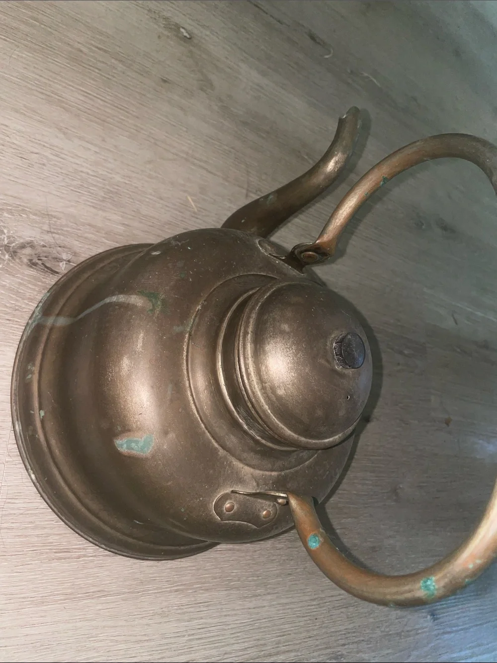 Charming Antique Copper Kettle with Rich, Unpolished Patina | Rare Oversized